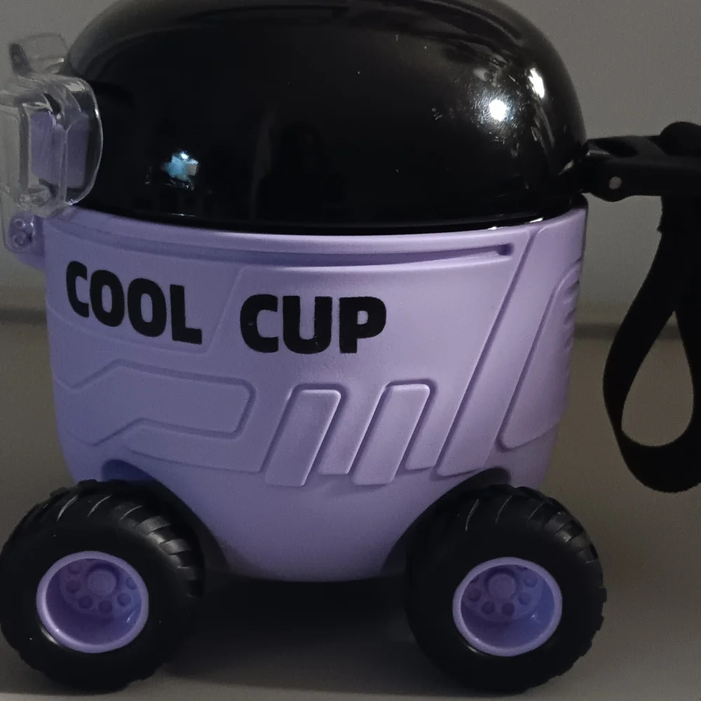 Kids Black And Purple Car Shaped Cool Cup - Picture 4 of 6